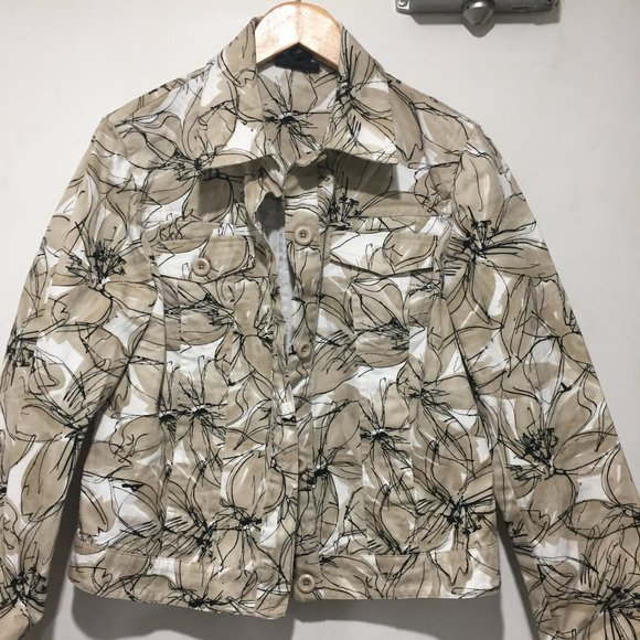 RAFAELLA PRINTED DENIM JACKETS SIZE XL - Picture 1 of 4